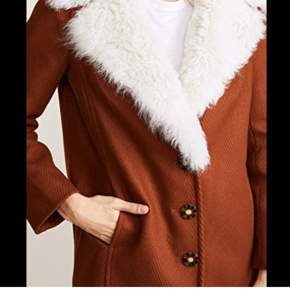 Tory Burch Lancaster coat size 12